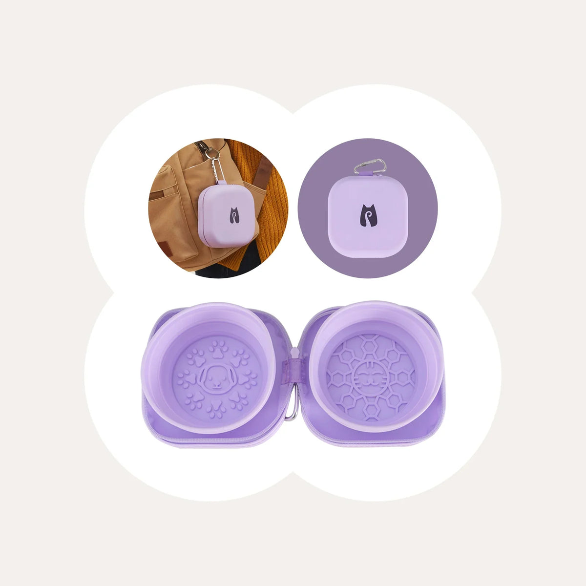 Cat bowls foldable