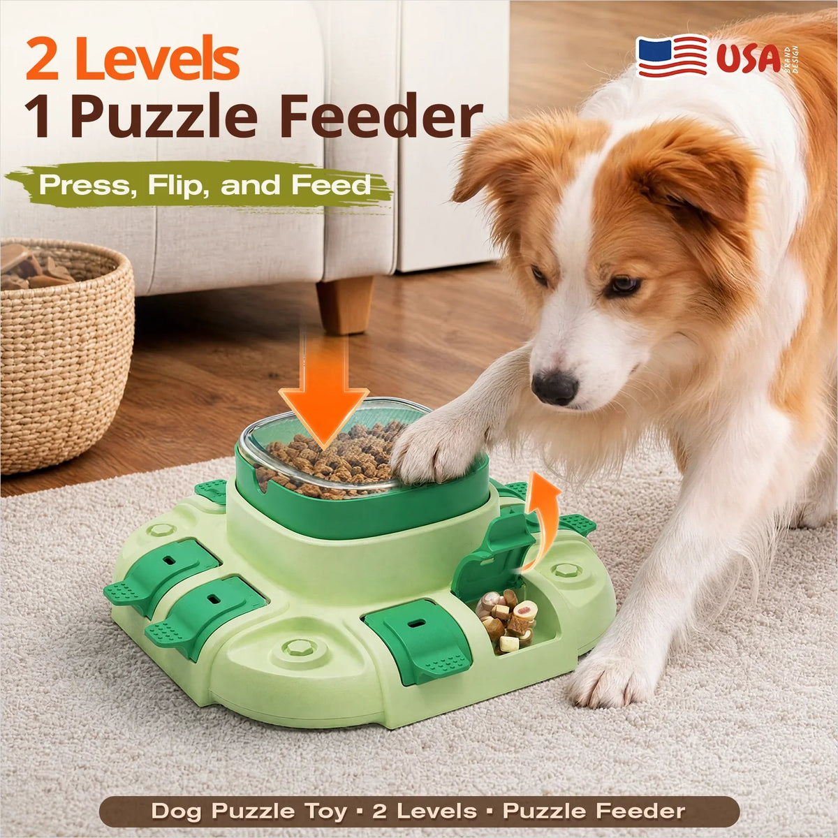Dog toy puzzle feeder