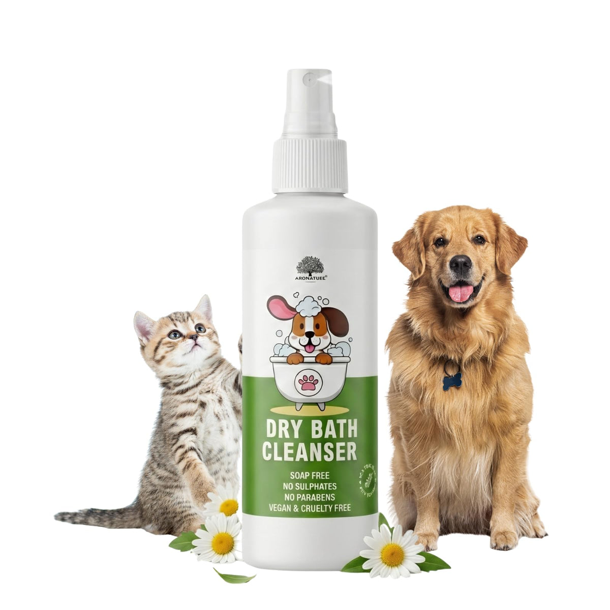 Dry pet shampoo