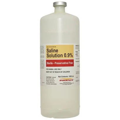 Dog saline solution
