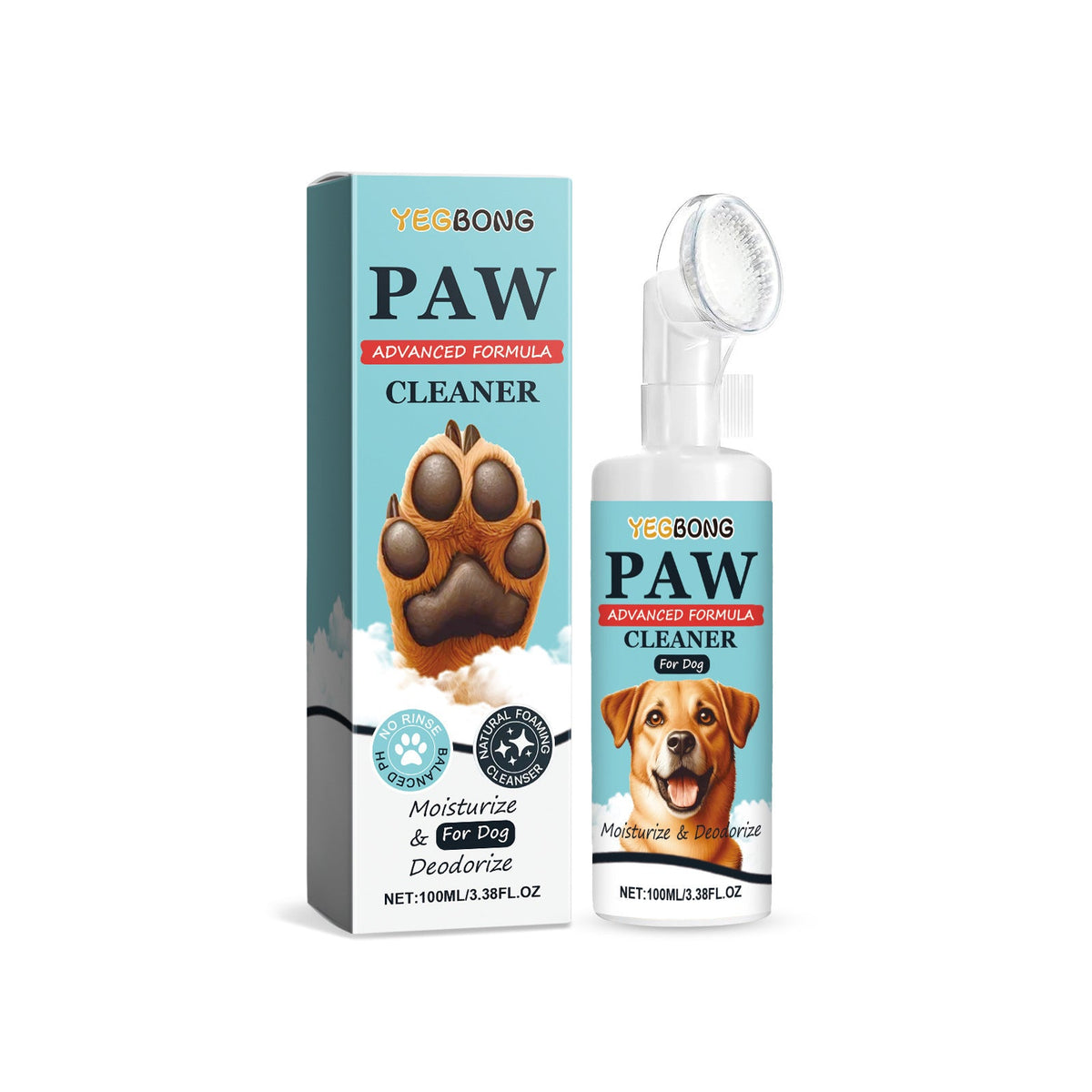 Pet paw cleanser
