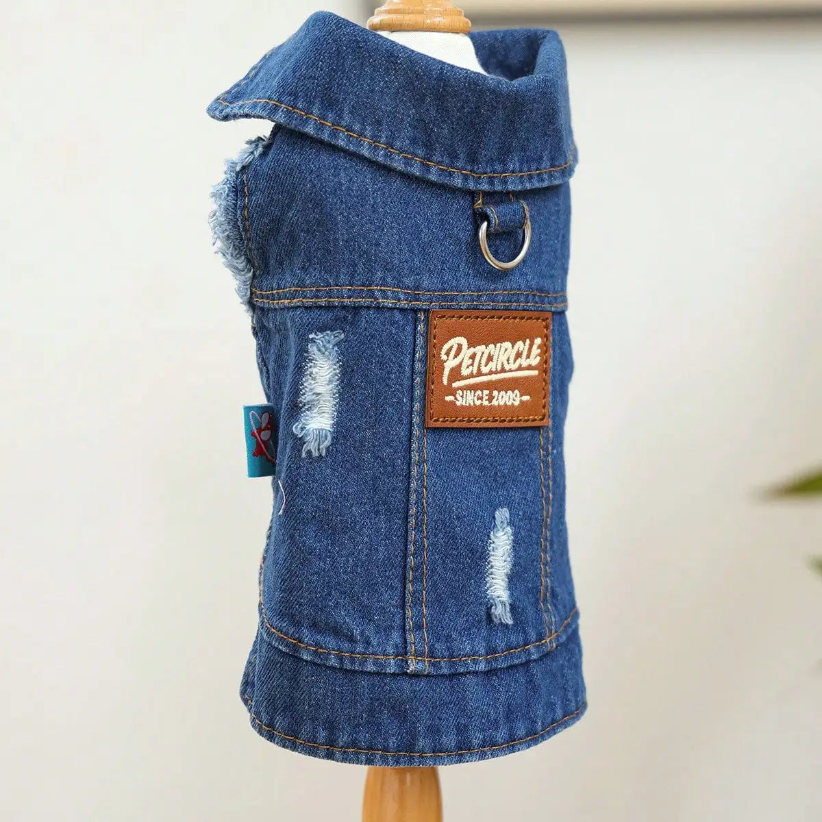 Dog Denim Jacket Vest Fashion Ripped Jean Coat Shirt Cosplay Apparel For Daily Festival Party