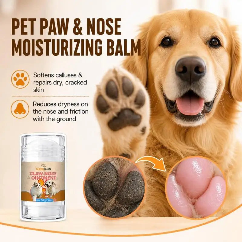 Pet Paw Protector Dog Nose Balm Healing Salve for Cracked Dry Paws Soothing Moisturizer Lick Safe Cat Foot Cream Winter Paw Care Grooming Supplies