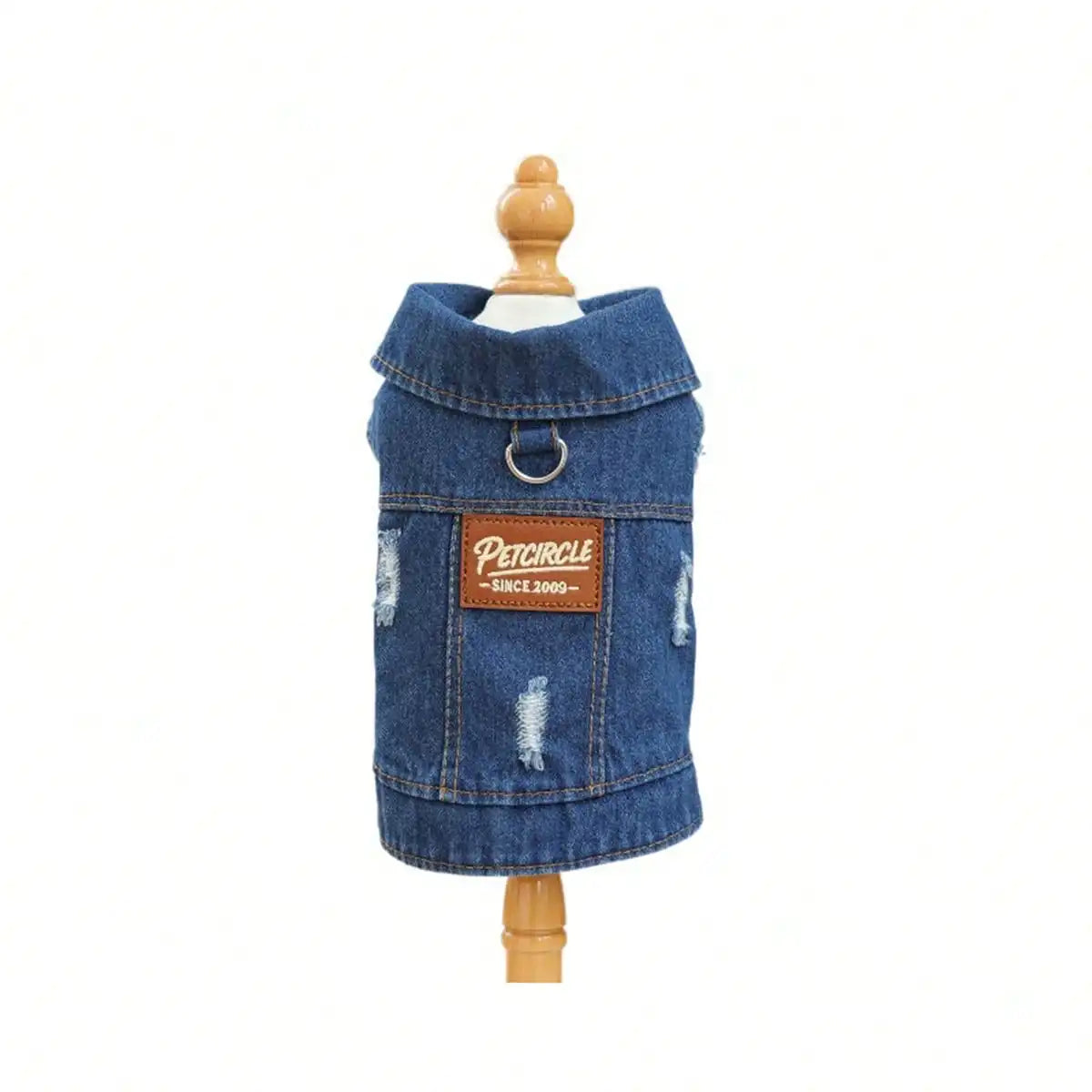 Dog Denim Jacket Vest Fashion Ripped Jean Coat Shirt Cosplay Apparel For Daily Festival Party
