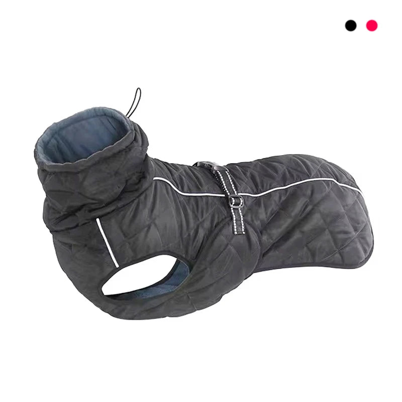 Dog Outdoor Jacket Waterproof Reflective Pet Coat Vest Winter Warm Cotton Dogs Clothing for Large Middle Dogs  Labrador