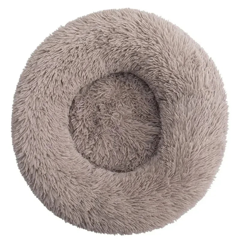 40-90cm 6 Sizes Round Pet Bed for Large Dog Bed Super Soft Cat Bed Plush Dog House for Medium Dog House Winter Warm Sleeping