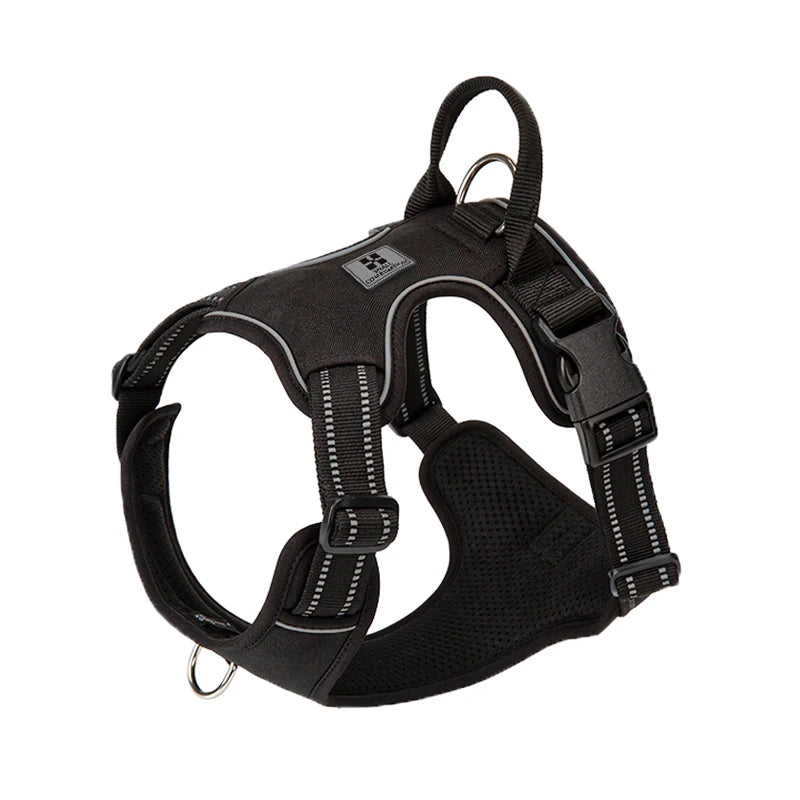 SMALL COMBINATION Dog Harness No Pull Reflective Pet Dog Chest Harness Adjustable for Small Medium Large Dogs Outdoor Walking